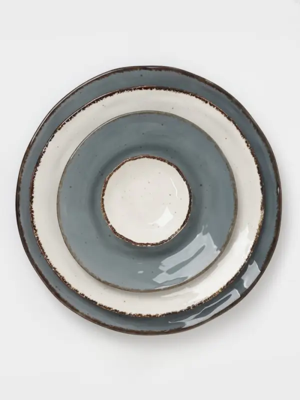 Тарелка Magistro Alpine Frost, d=27 см, фарфор, белая