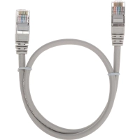 Патч-корд REXANT (02-0110-05) F/UTP, CAT 5e, 26AWG, LSZH, серый, 0,5м