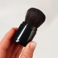 Кисть для макияжа &laquo;МИНИ&raquo;, складная, 8.5 см, чёрная
