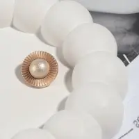 Пуговица металлическая на ножке &laquo;Сатурн&raquo;, декоративная, d=18 мм, цвет золотой