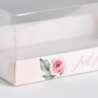 Коробка кондитерская &laquo;Just for you&raquo;, 22&times;8&times;13.5 см