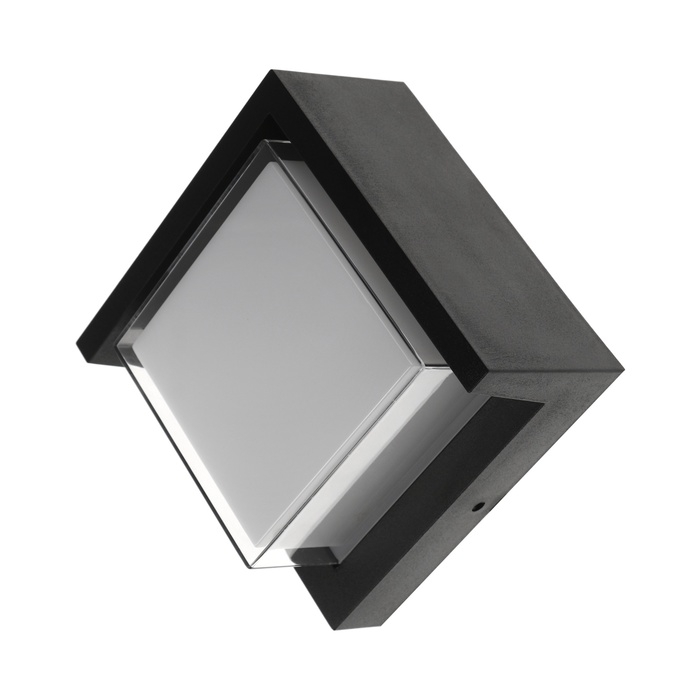 Светильник фасадный «Сити», FSD-054, 10 Вт, 3000К, квадрат, IP65, 220 В, пластик, черный Светильник фасадный «Сити», FSD-054, 10 Вт, 3000К, квадрат, IP65, 220 В, пластик, черный