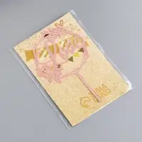 Топпер для торта Love, розовое золото