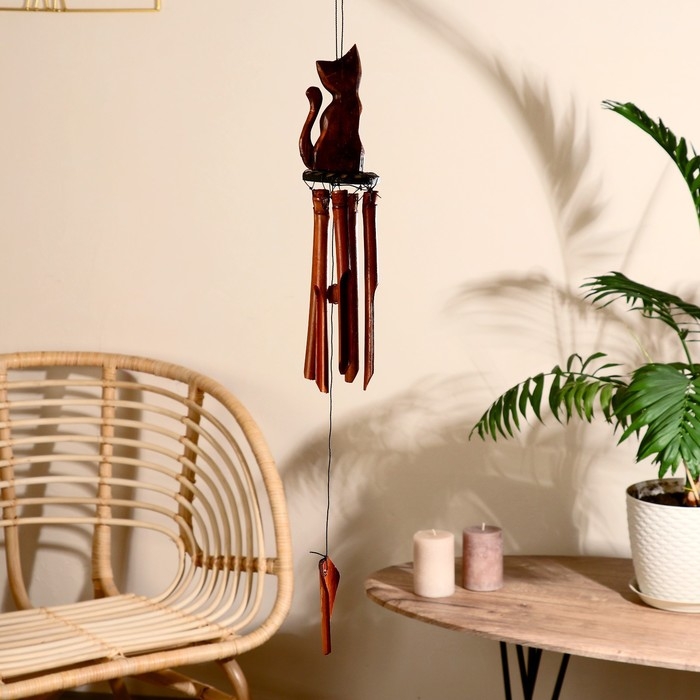 Музыка ветра «Кошечка», 44×8×8 см, бамбук Музыка ветра «Кошечка», 44×8×8 см, бамбук