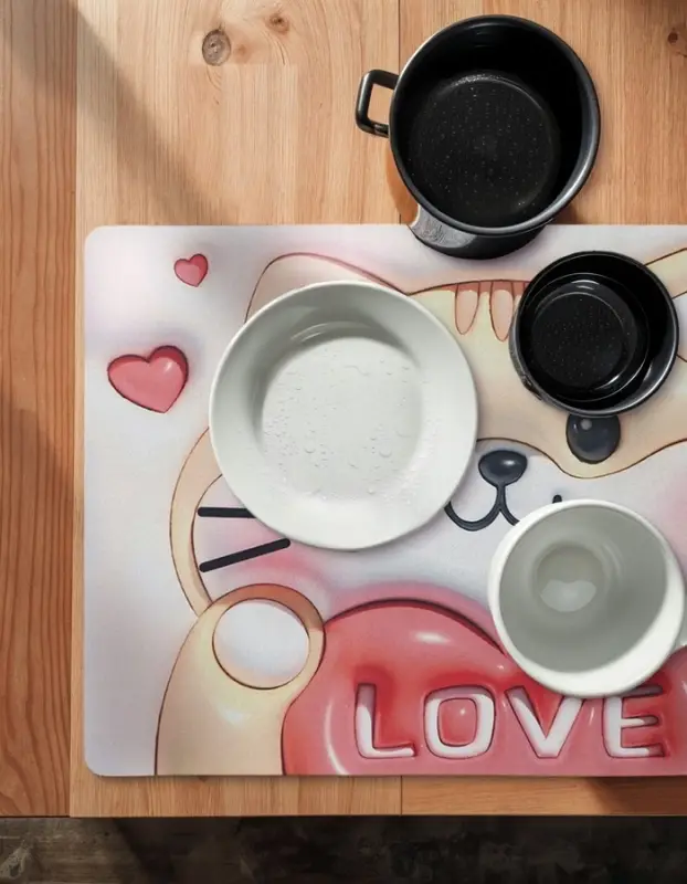 Коврик для дома Доляна Love, влаговпитывающий, 40&times;60 см