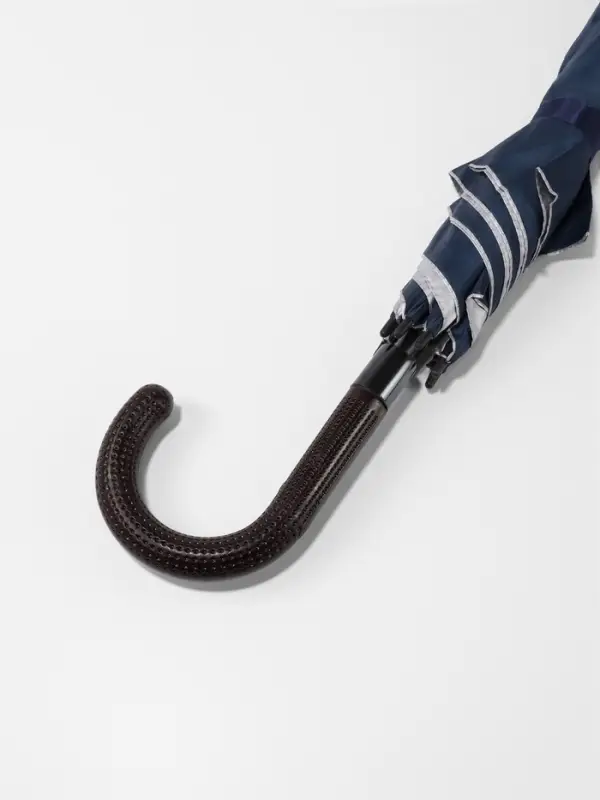 Зонт - трость полуавтоматический &laquo;Однотонный&raquo;, 8 спиц, R=61/70 см, d=122 см, синий