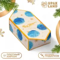 Подарочная коробка - конфета новогодняя складная «Новый Год», 9.3×14.6×5.3 см