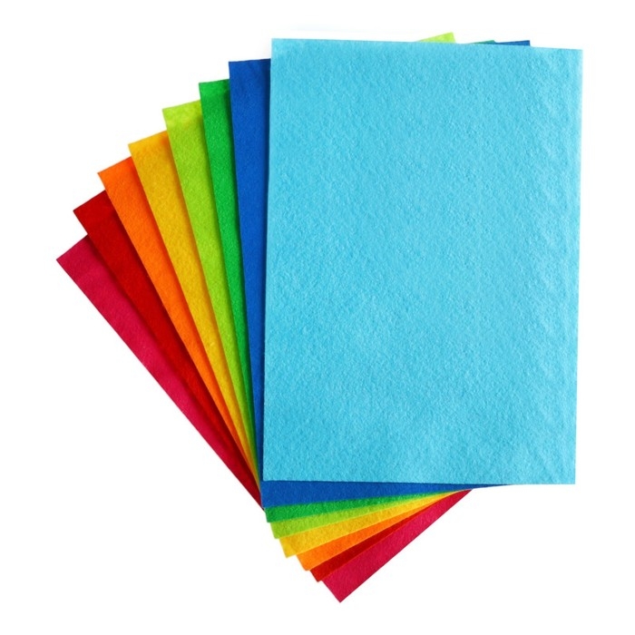 Фетр цветной набор, толщина-2 мм, формат А4, мягкий, 8 листов, 8 цветов, яркие цвета Фетр цветной набор, толщина-2 мм, формат А4, мягкий, 8 листов, 8 цветов, яркие цвета