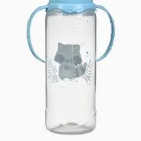 Бутылочка для кормления Крошка Я Lovely baby от 3 мес., 250 мл, с ручками, цилиндр, голубой