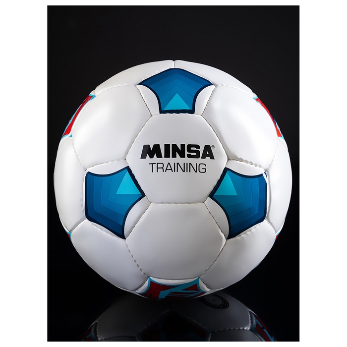 Футбольный мяч MINSA Training, ручная сшивка, 32 панели, р. 5, PU Футбольный мяч MINSA Training, ручная сшивка, 32 панели, р. 5, PU