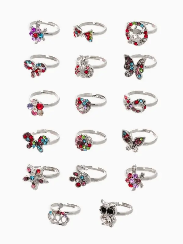 Кольцо "Выбражулька" драгоценность, стразы, безразмерное, форма микс, цвет микс