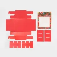 Коробка под 9 конфет с ячейками &laquo;Яркий Новый год&raquo; 14.5&times;14.5&times;3.5 см