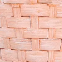Корзина плетёная 13&times;9.5/28 см, персиковый, бамбук