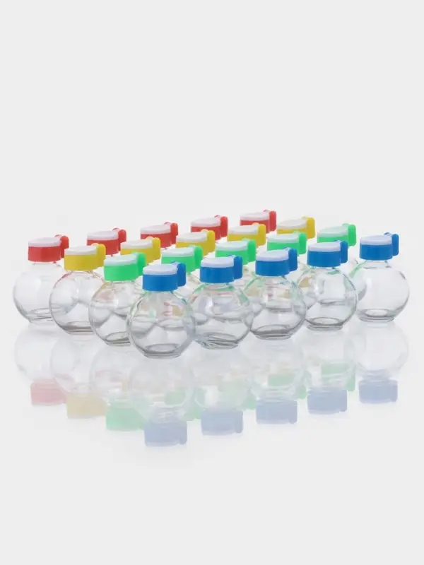 Набор солонок Доляна &laquo;Шар&raquo;, 60 мл, 5&times;7 см, 20 шт., стекло, МИКС