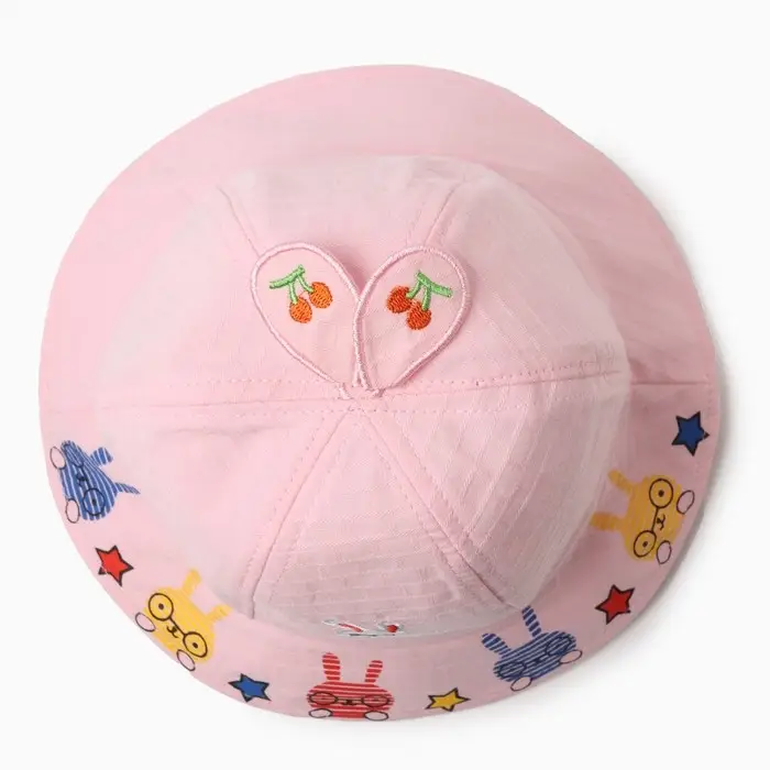 Панама детская "Зайки" MINAKU, цвет розовый, размер 48-50