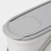 Контейнер для стирального порошка, 5 л, 11&times;24.6&times;32 см, серый