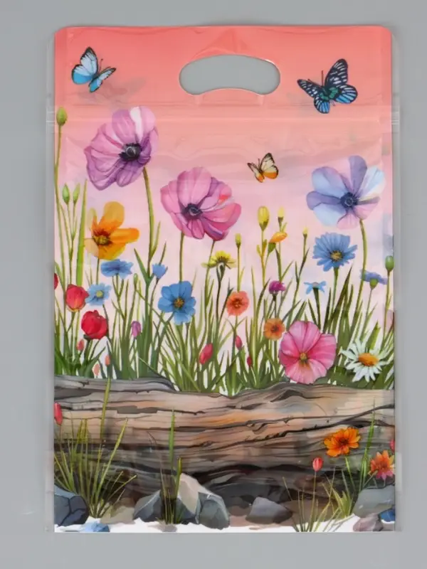 Пакет подарочный, с zip-lock застежкой, Пакет подарочный, с zip-lock застежкой, "Белочка", 15х23 ± 1см