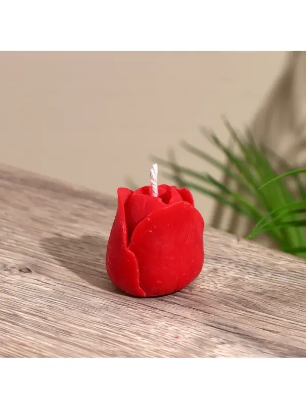 Свеча "Тюльпан" 4х4х4 см, соевый воск