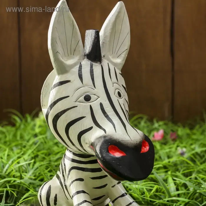 Сувенир дерево "Маленькая зебра" подставка под очки 20х14х7 см