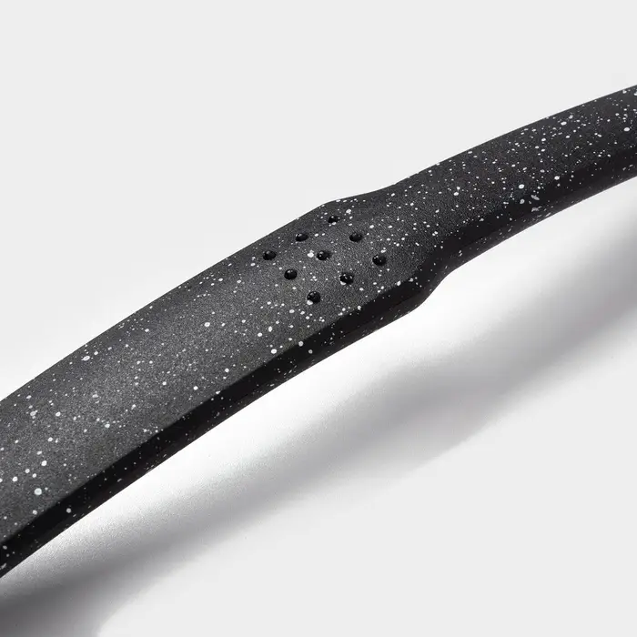 Ложка гарнирная Доляна &laquo;Мрамор&raquo;, 30.5 см, чёрная