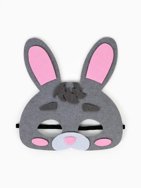 Карнавальный костюм "Зайчик", жилет, шорты, маска фетр, рост 92-116  см