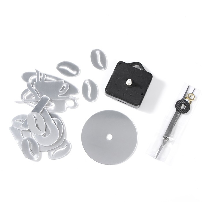 Часы настенные интерьерные для кухни, 3d  Часы настенные интерьерные для кухни, 3d "Время кофе", наклейка, большие, d-50 см