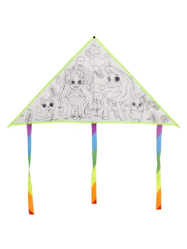 Воздушный змей-раскраска Funny toys, 80 см