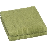 Полотенце махровое Luscan/бордюр 500г/м2, 50х90, оливковый, 2 шт/уп