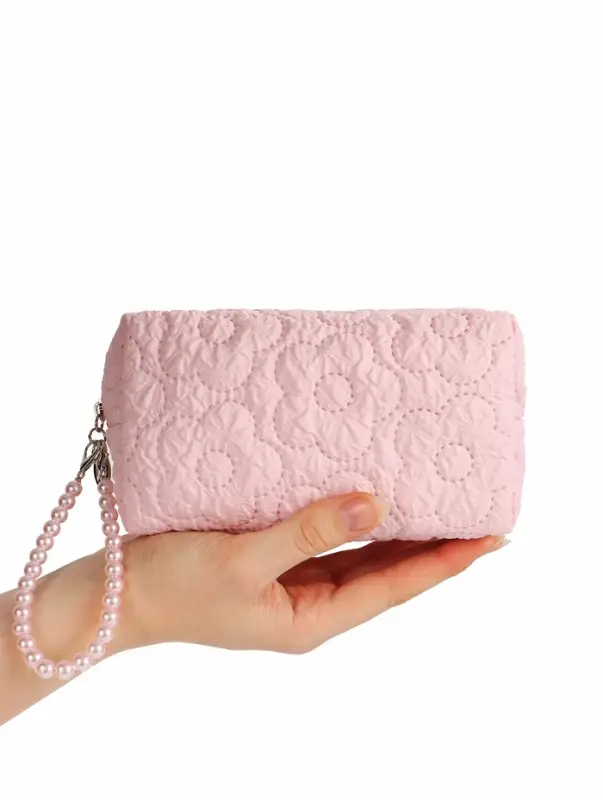 Косметичка дор Цветок 17*6*9, отд на молнии, розовый