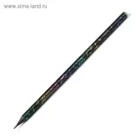 Карандаш чернографитный твёрдость HB, корпус чёрный с рисунком, заточенный, со стразой из акрила, МИКС