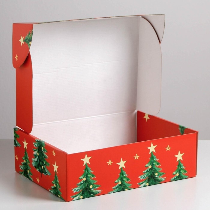 Коробка подарочная новогодняя складная «Волшебство», 30,7 х 22 х 9,5 см, Новый год Коробка подарочная новогодняя складная «Волшебство», 30,7 х 22 х 9,5 см, Новый год