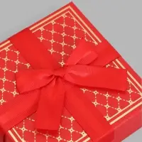 Набор подарочных коробок 3 в 1, с бантом, 19&times;19&times;9.5 см, 17&times;17&times;8 см, 15&times;15&times;6.5 см