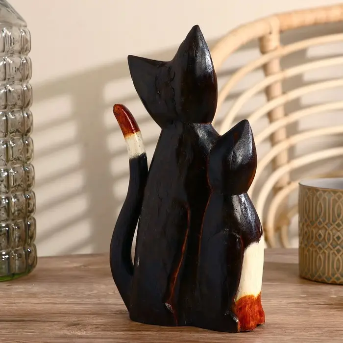 Сувенир дерево Сувенир дерево "Три кошечки с белыми лапками" 5х14х25 см