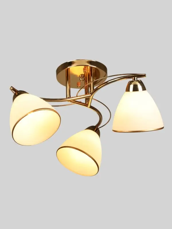 Люстра потолочная BayerLux &laquo;Андер&raquo;, 3хЕ27, 40 Вт, золото, 44&times;44&times;24 см