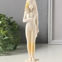 Фигурка гипс &laquo;Богиня Египта&raquo;, 19.5&times;4 см, белая с позолота