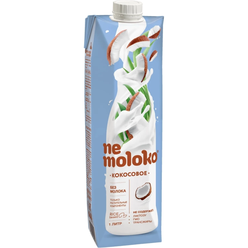 Напиток растительный&nbsp;Nemoloko напиток на рисовой основе Кокосовый 1л