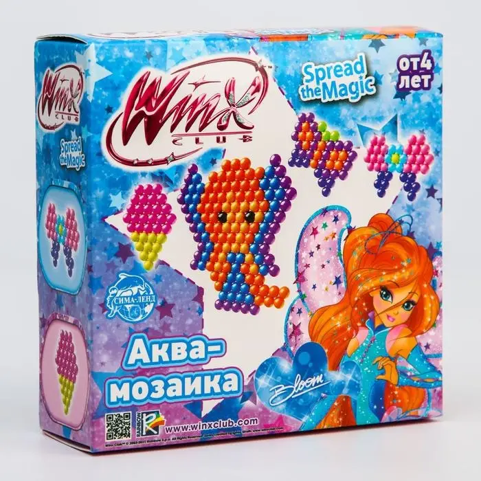 Аквамозаика «Волшебницы WINX», фея ВИНКС, Блум, с бантиком