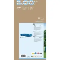 Бассейн каркасный Rectangular Frame, 300&times;200&times;75 см, от 6 лет, прямоугольный, 28272NP INTEX