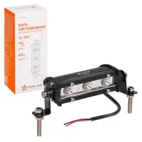 Фара светодиодная (балка) однорядная, 3 LED, направленный свет, 4.5W (108x30x47) 12/24V