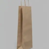 Пакет под бутылку бумажный &laquo;Крафт&raquo;, 15&times;39&times;8 см, 80 г/м&sup2;