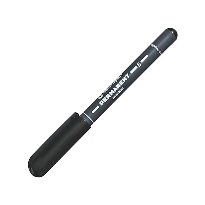 Маркер перманентный Centropen 2836, чёрный, узел 3.3 мм, линия 2 мм
