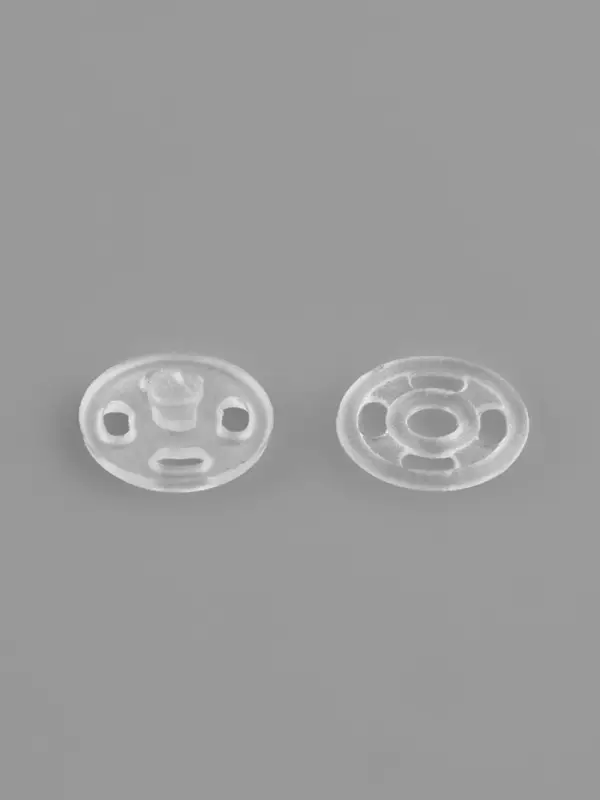 Кнопки пришивные, d=7 мм, 10 шт., прозрачные Кнопки пришивные, d=7 мм, 10 шт., прозрачные