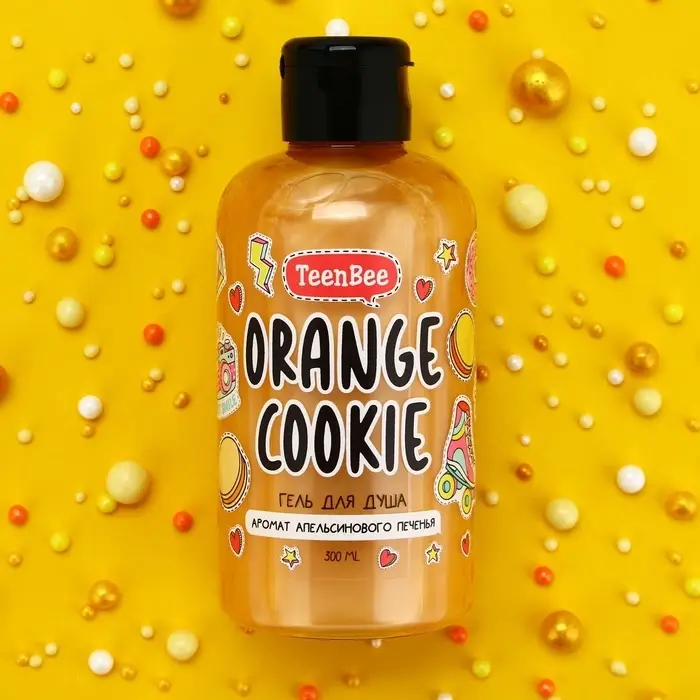 Гель для душа женский, 300 мл, аромат апельсинового печенья, TeenBee