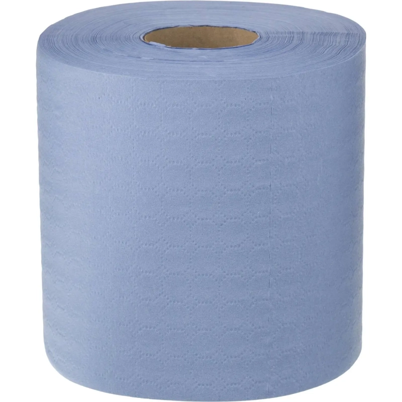 Бумага протирочная для вымени синяя 20х18см 1000л 6рул/уп
