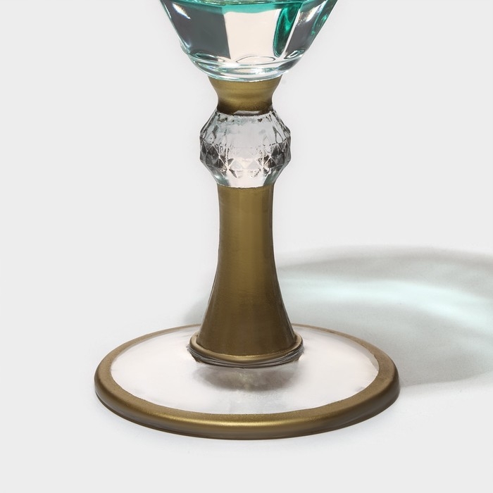 Бокал для вина стеклянный «Триумф», 300 мл, 8,5×18,5 см, цвет изумрудный