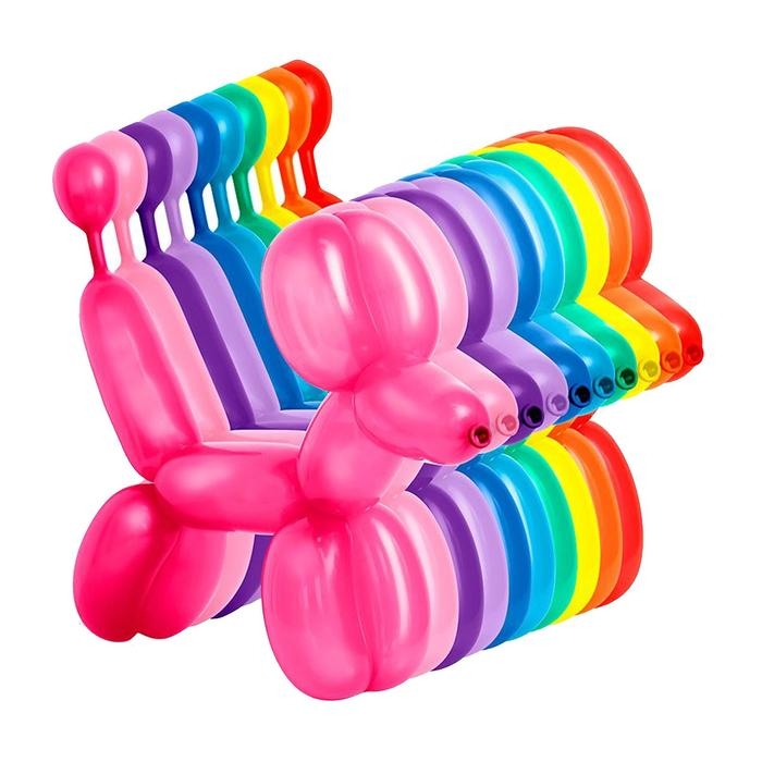 Шар для твистинга латексный 150 Шар для твистинга латексный 150", стандарт , набор 100 шт., цвета МИКС