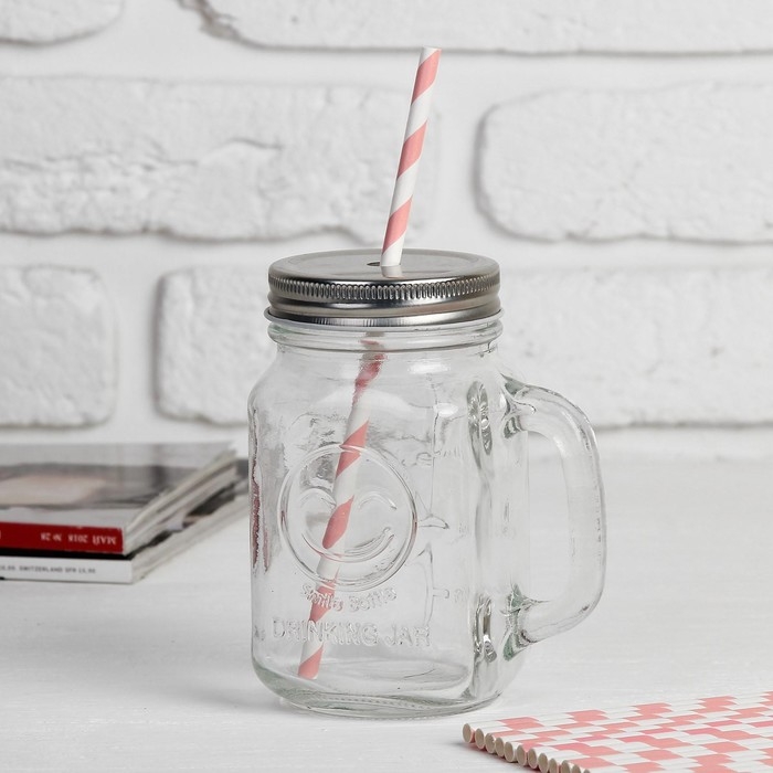 Трубочка для коктейля «Спираль», набор 25 шт., цвет бело-розовый Трубочка для коктейля «Спираль», набор 25 шт., цвет бело-розовый