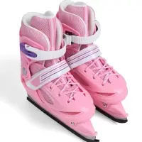 Коньки детские раздвижные BlackAqua, р. 26-29, для фитнеса, розовые Коньки детские раздвижные BlackAqua, р. 26-29, для фитнеса, розовые