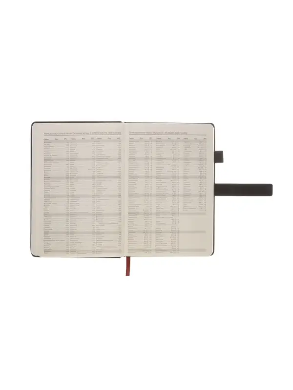 Ежедневник недатированный формат А5, с хлястиком, 80л, линия, пвх, Черный Ежедневник недатированный формат А5, с хлястиком, 80л, линия, пвх, Черный