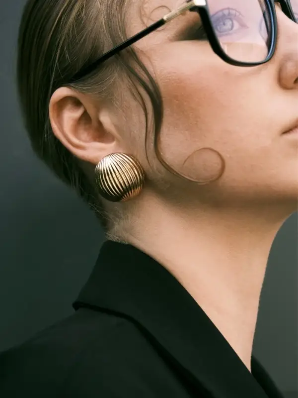 Серьги металл &laquo;Шар&raquo;, тренд, цвет золото